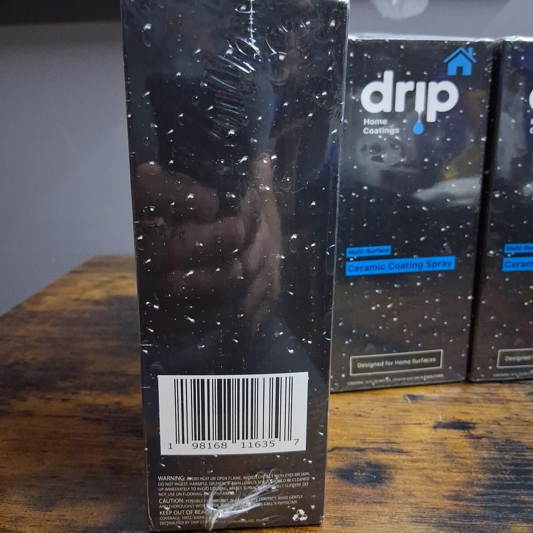 3pk Drip Multi Surface Ceramic Coating Spray For Home Surfaces 10oz