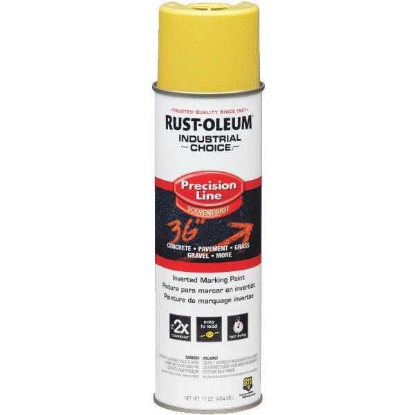 (12)-Hi-Visibility Yellow Industrial Choice Inverted Marking Spray Paint 203025