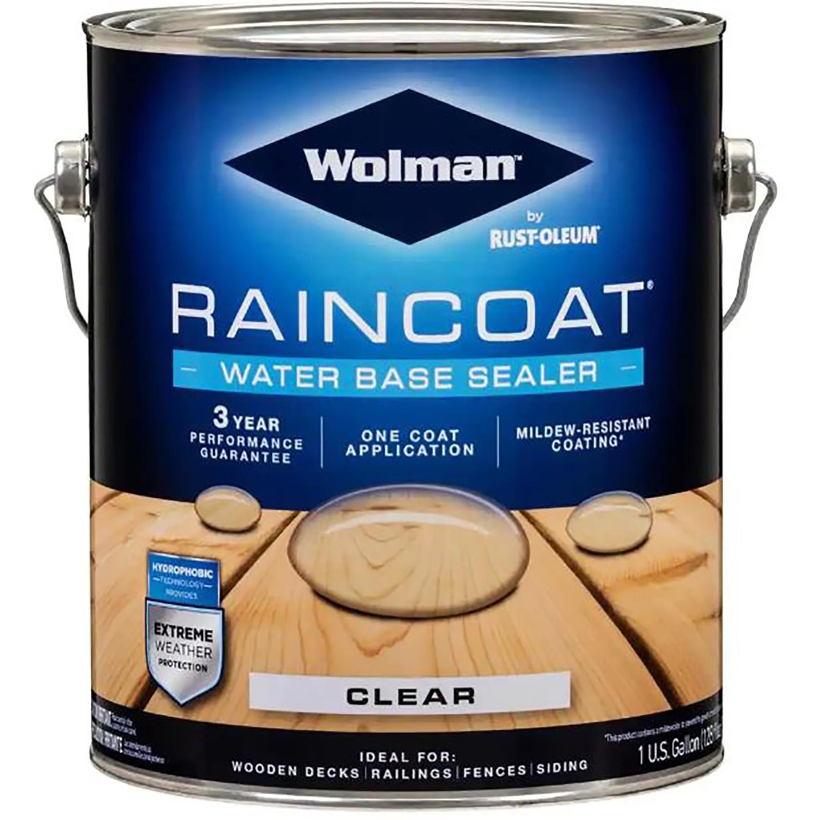 Wolman 288339 RainCoat One Coat Clear Sealer Water-Based gal 4 pack