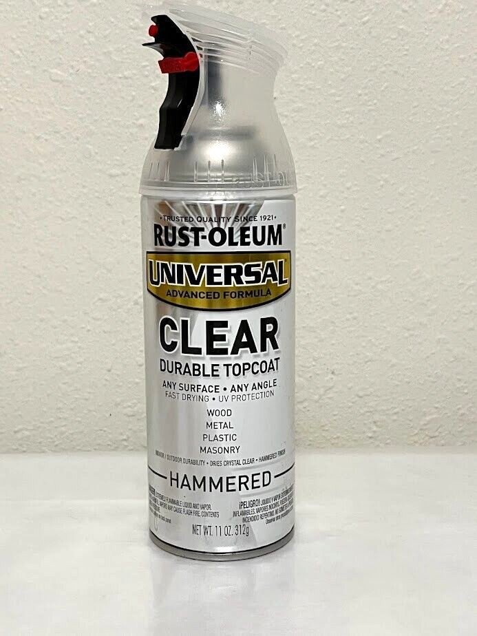 Rust-Oleum Universal ~ Clear Topcoat Hammered Finished ~ Spray 11oz 302153
