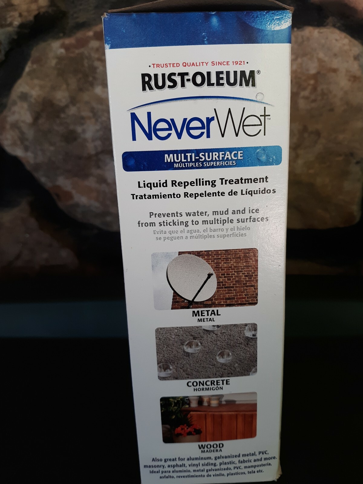 Rust-Oleum NeverWet MULTI SURFACE liquid repelling treatment kit, NEVER WET