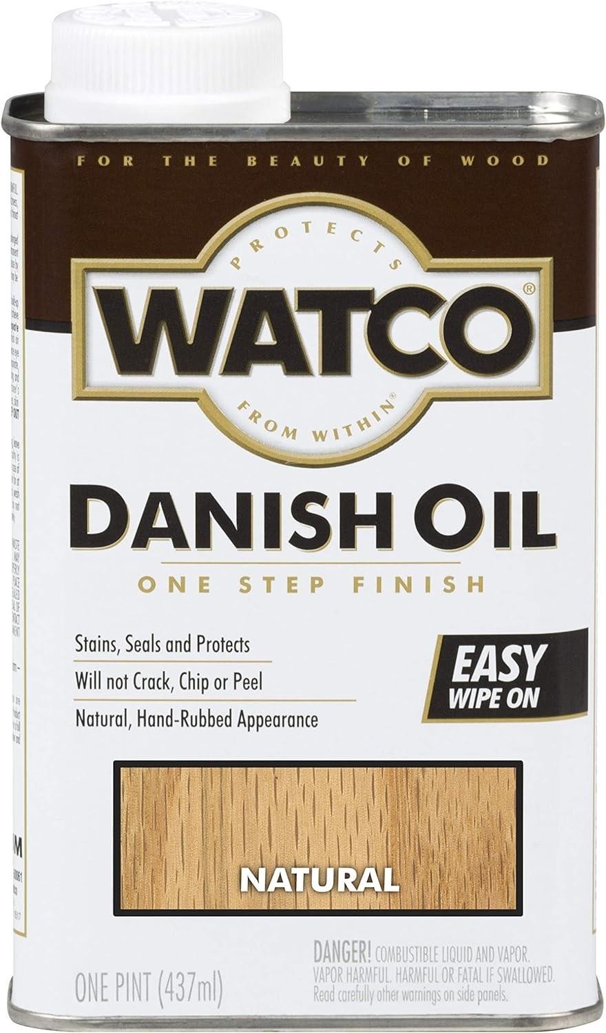 Watco 242219 Danish Oil Wood Finish, Low Voc, Pint, Natural 1 Clear | Ebay