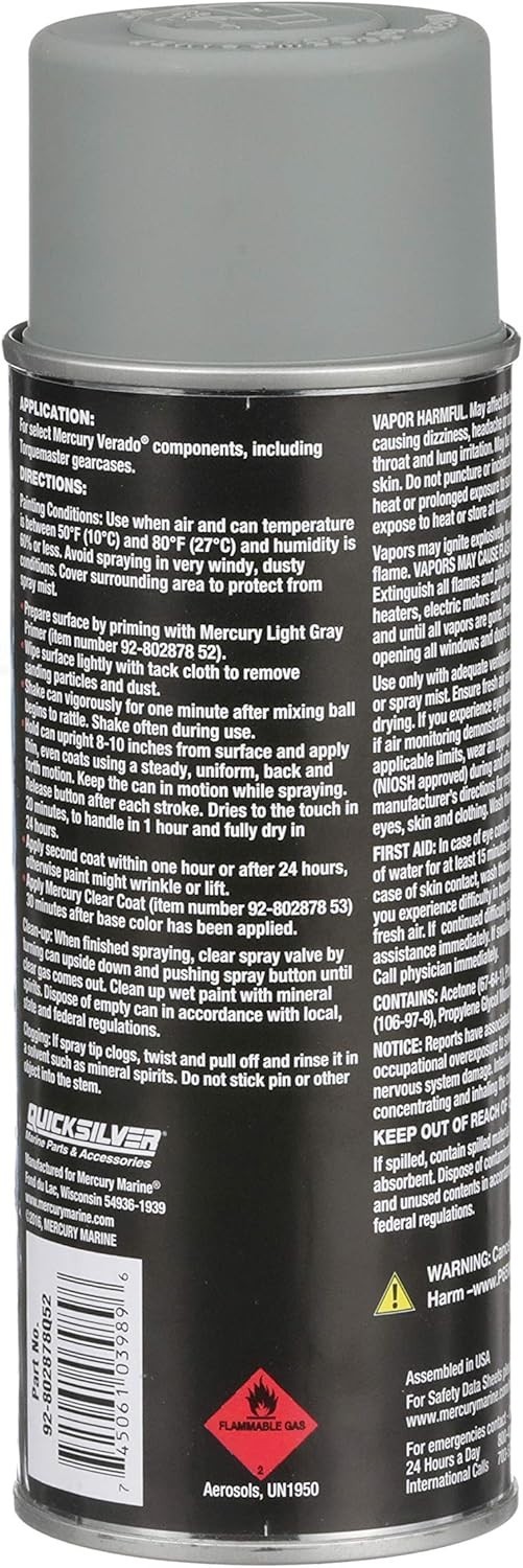 12 oz Light Gray Primer Spray Paint – Trusted OEM Quality for Engines