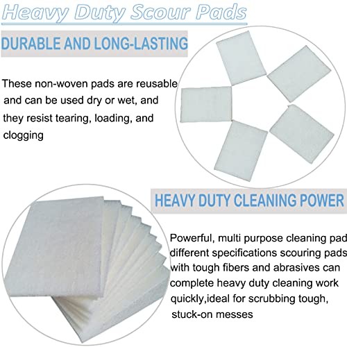 10 Pack 6″ x 9″ Superfine General Purpose Scuff Pads for White -2000 Grit