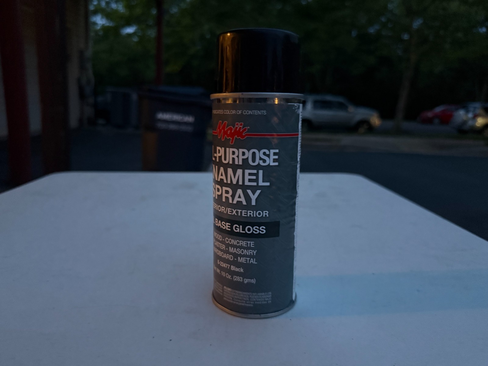 Majic All-Purpose Enamel Spray Paint – Black (Gloss) – 10 oz.