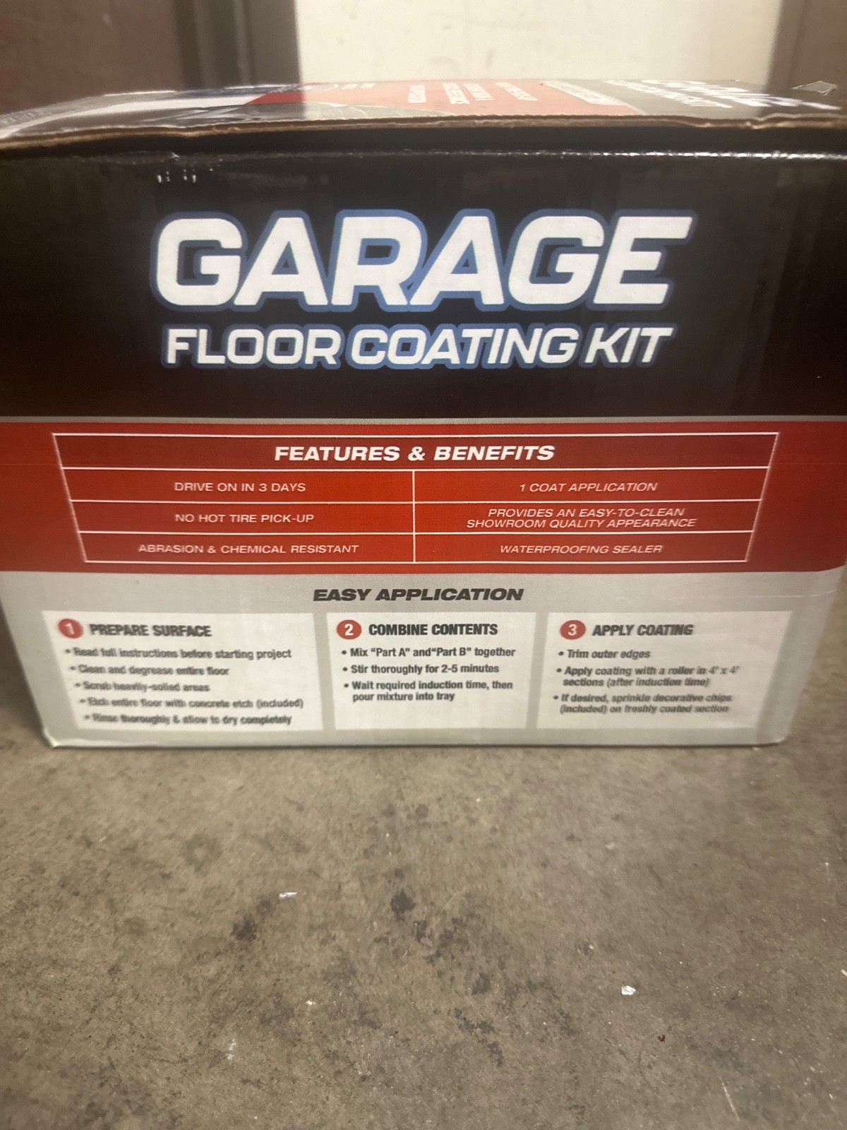 garage floor coating kit gray gloss