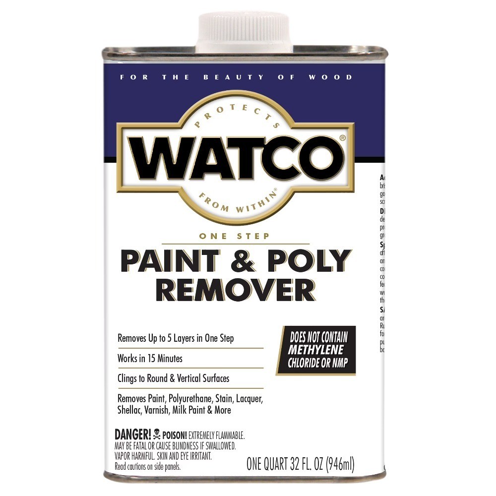 One Step Paint and Poly Remover Quart Fast Acting Wood Finish Stripper