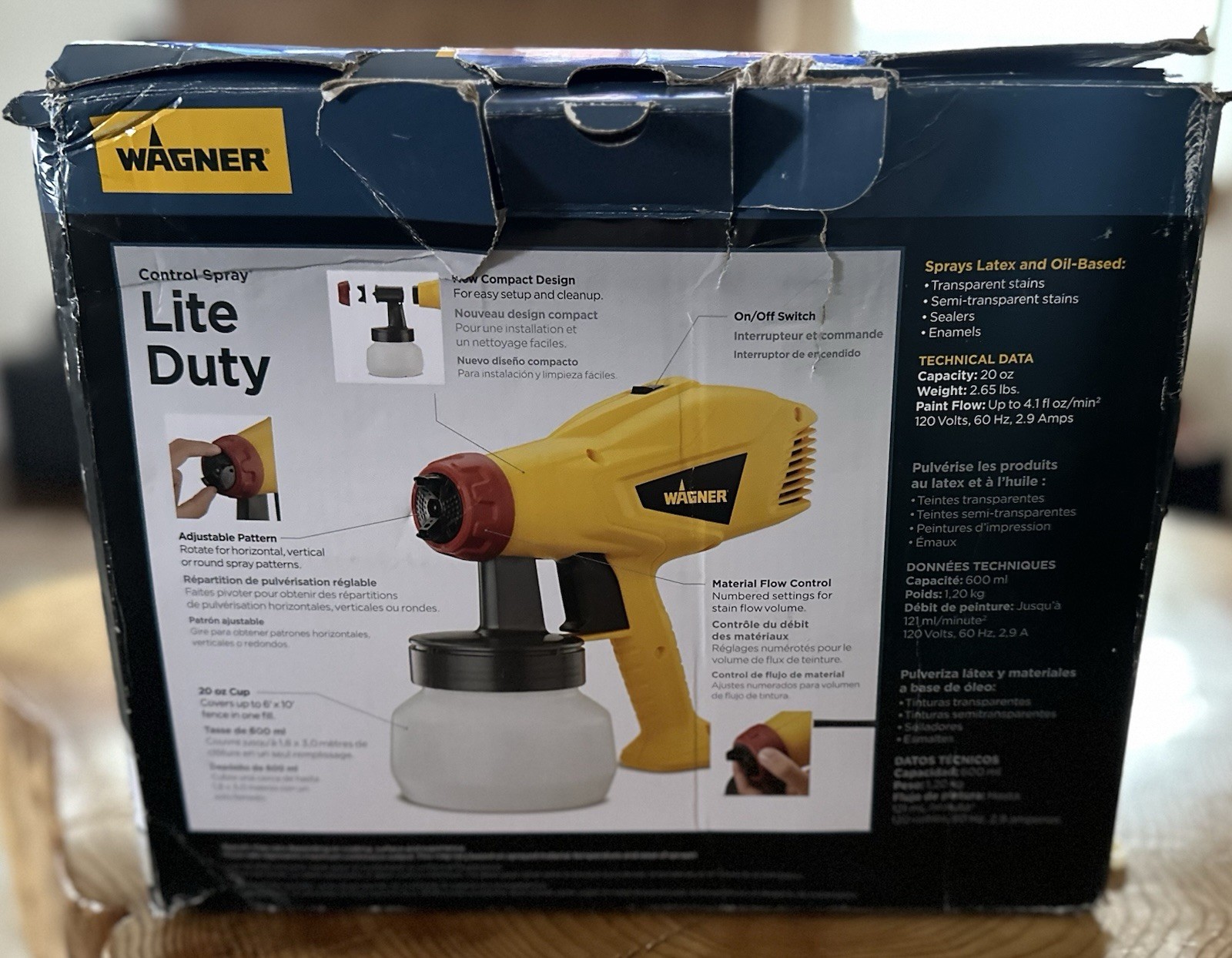 Wagner SprayTech Control Spray Lite Duty Stain Paint Gun 2416642