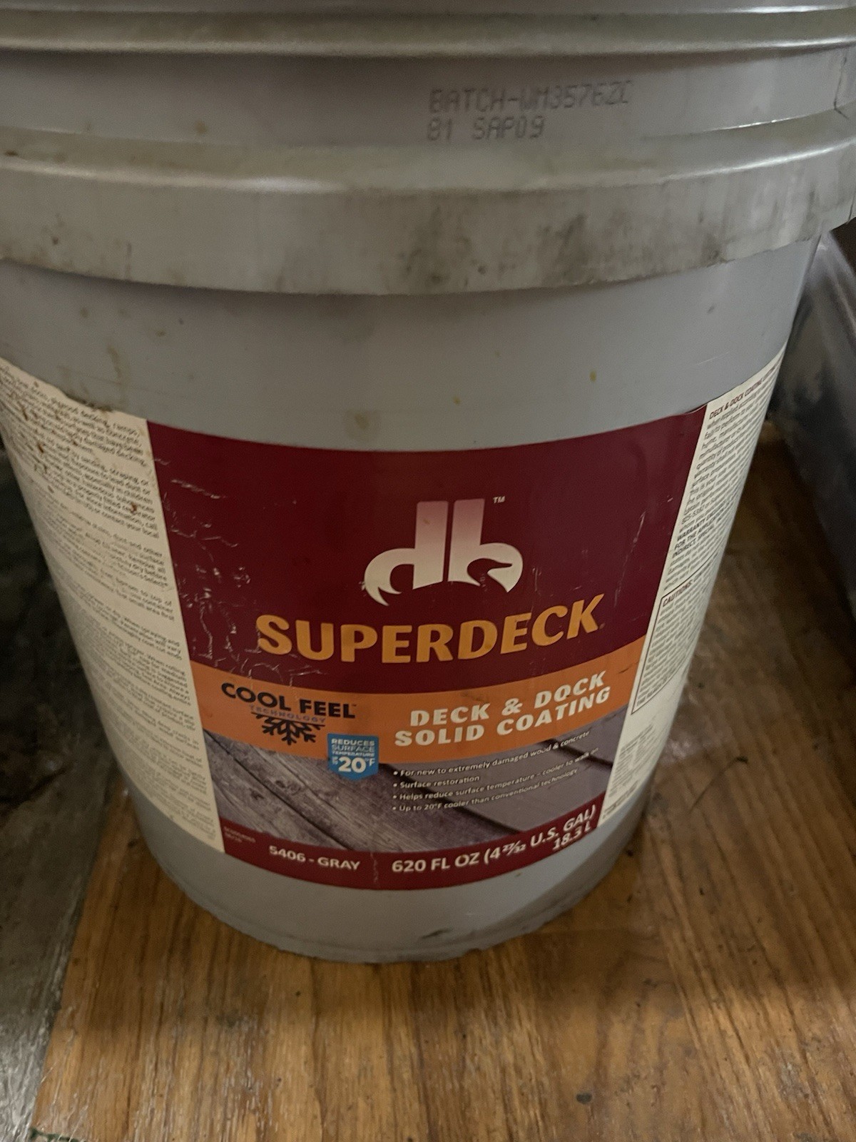 SHERWIN WILLIAMS SUPERDECK DECK & DOCK STAIN 5406, GRAY, 5 GAL *FREE SHIPPING*