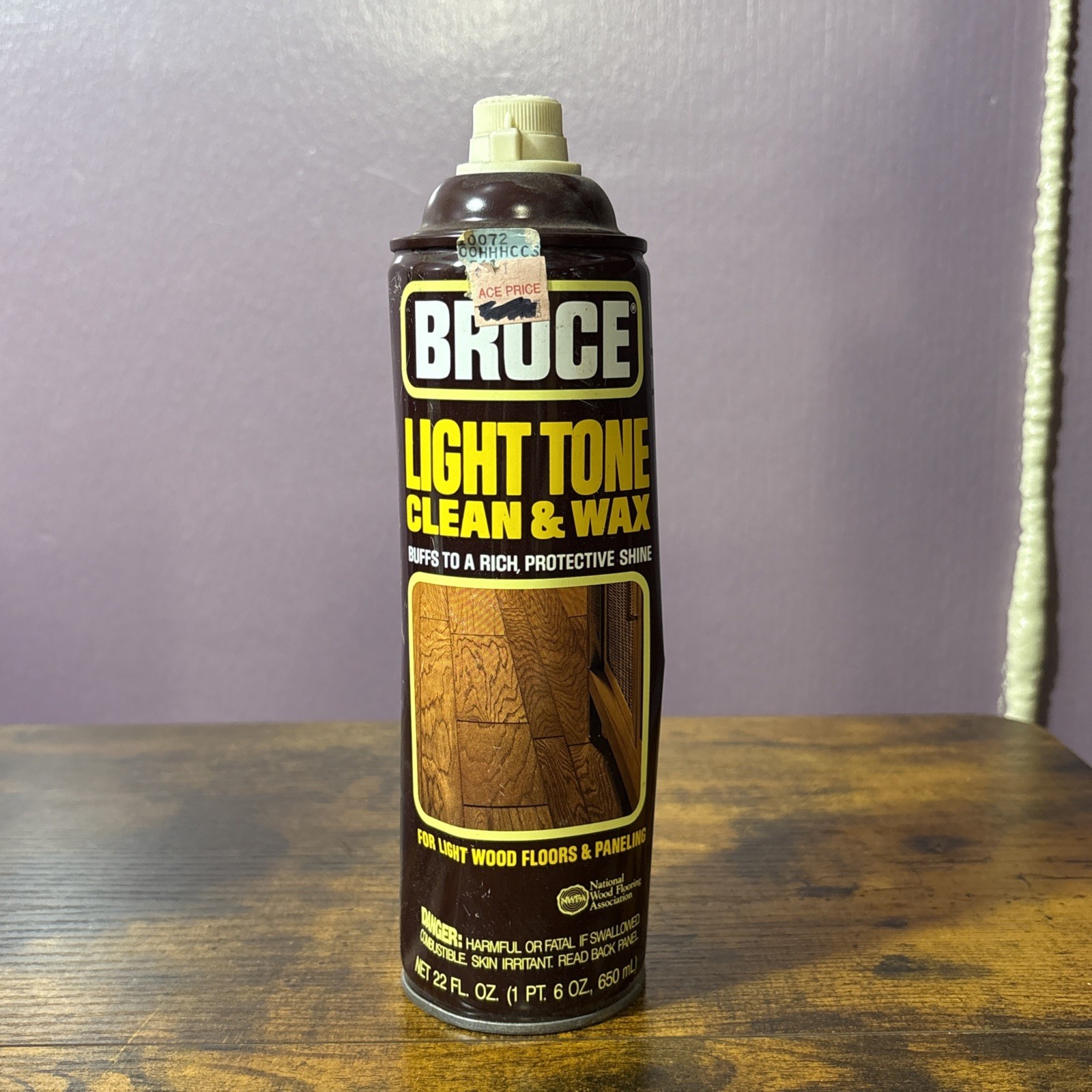 Bruce Light Tone Clean Wax for Wood Floors Paneling 22oz New Unused Discontinued