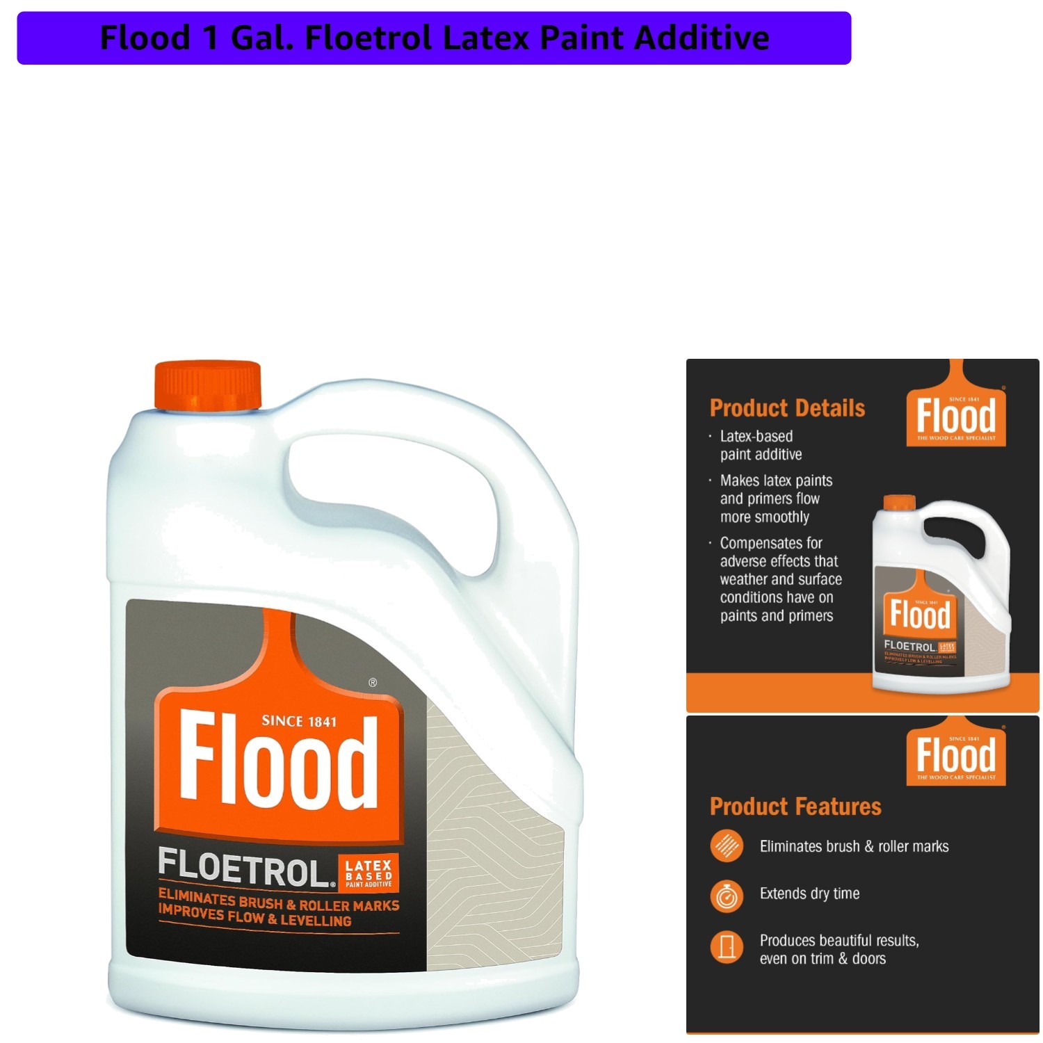 Floetrol 1 Gallon Latex Paint Additive – Perfect for Smooth, Brush-Free Finishes