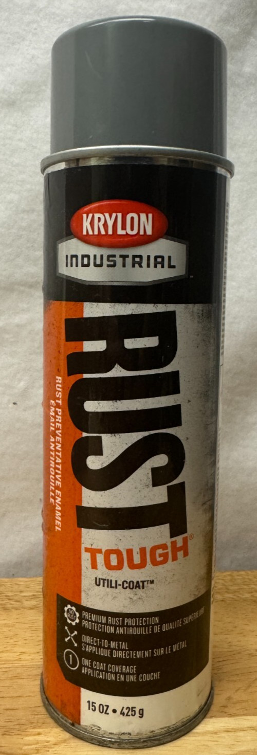 Krylon Rust Tough (6Pack) – Preventative – Primer Spray Paint, Meter Gray 15 oz.