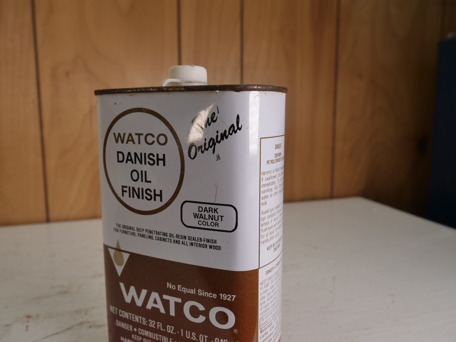 Vintage Watco Danish Oil Finish Dark Walnut Color NEW FULL