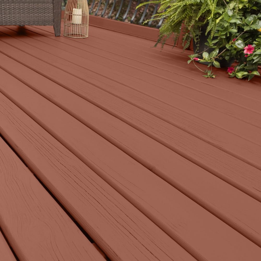 Porch and Floor with Cool Surface Technology Satin Interior/Exterior Paint, Clay