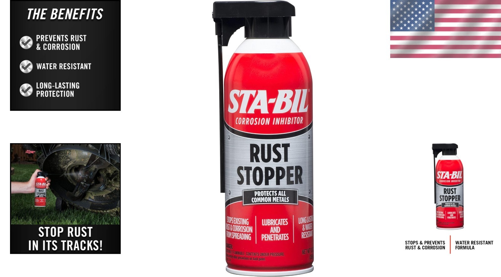 Water-Resistant Rust Prevention Spray – 13 Oz for Battery and Metal Protection