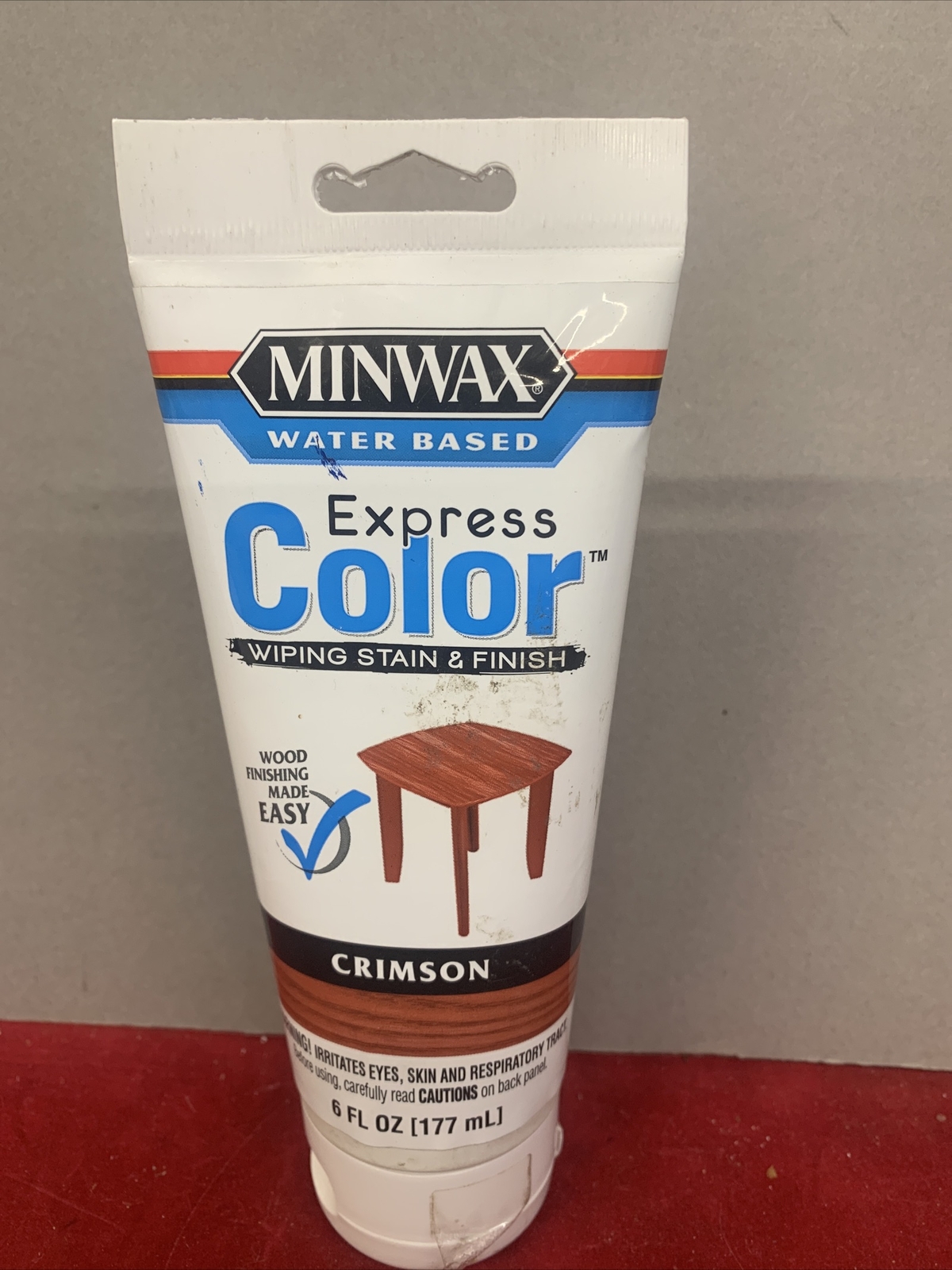 Minwax Express Color Wiping Stain and Finish, Crimson 6oz NEW