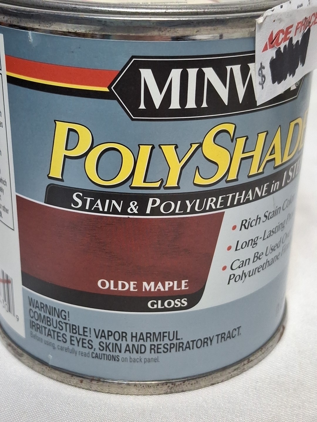 Minwax PolyShades Olde Maple Wood Stain and Finish 1/2 Pint, Glossy Sheen