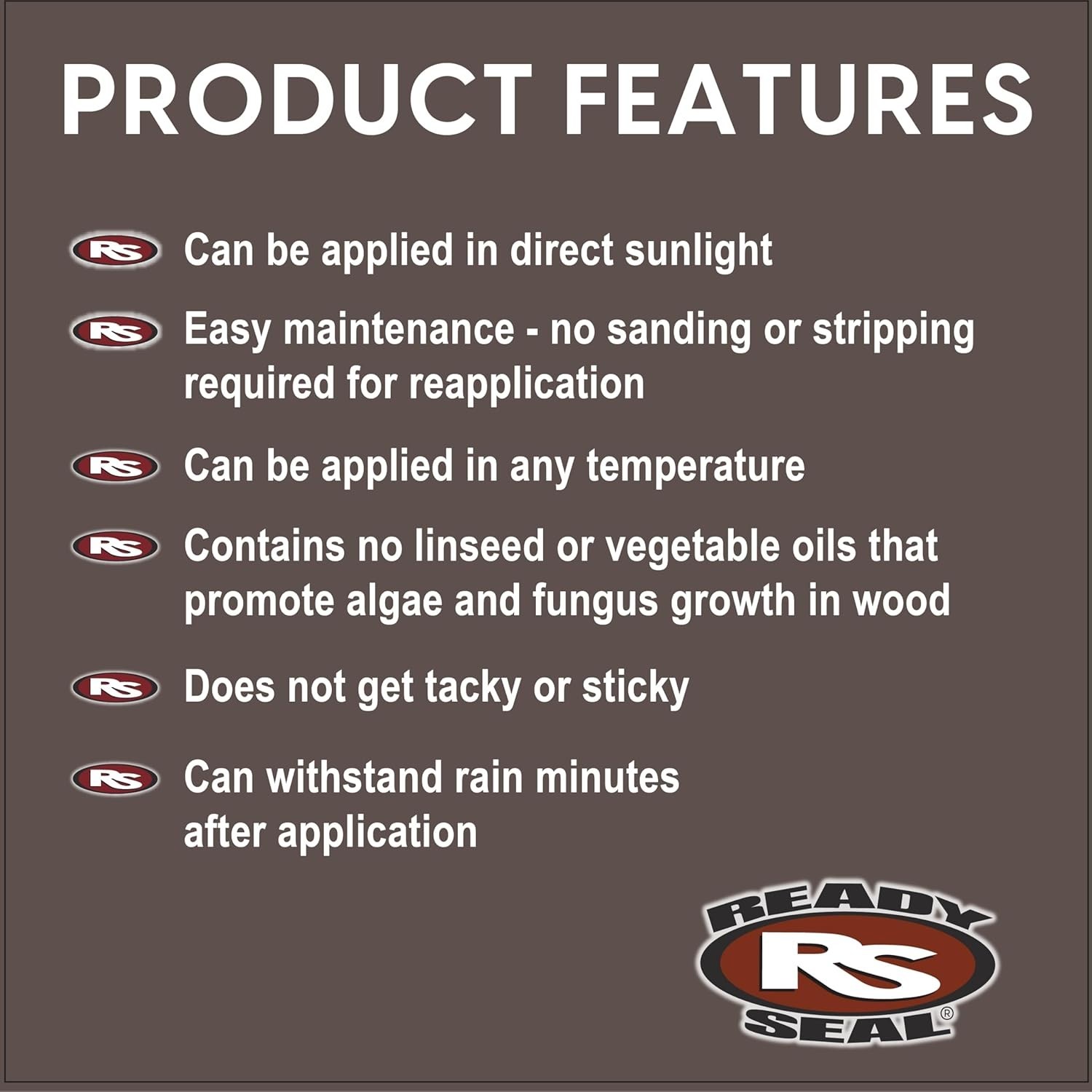Ready Seal Burnt Hickory 5 Gallon 35lb – 145