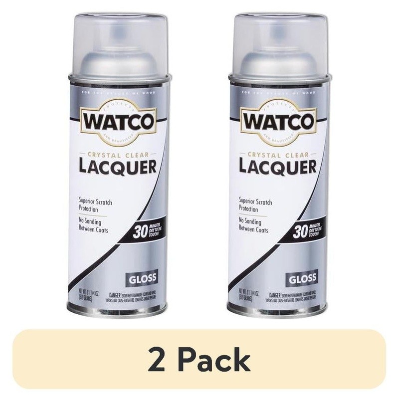 Clear Semi-Gloss Lacquer Spray Low Odor Durable Finish Wood Projects 11.25oz New
