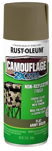 Rust-oleum 279176 Camouflage 2X Ultra Cover Spray Paint, 12 Oz, Army G