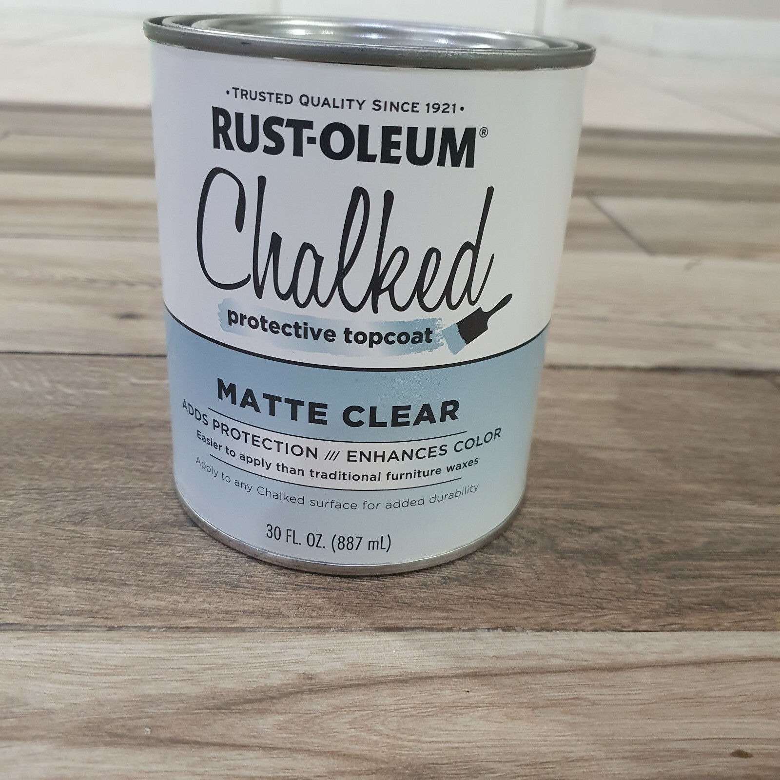 Rust-Oleum 287722 Ultra Matte Interior Chalked Paint, 30 oz, Matte Clear Topcoat
