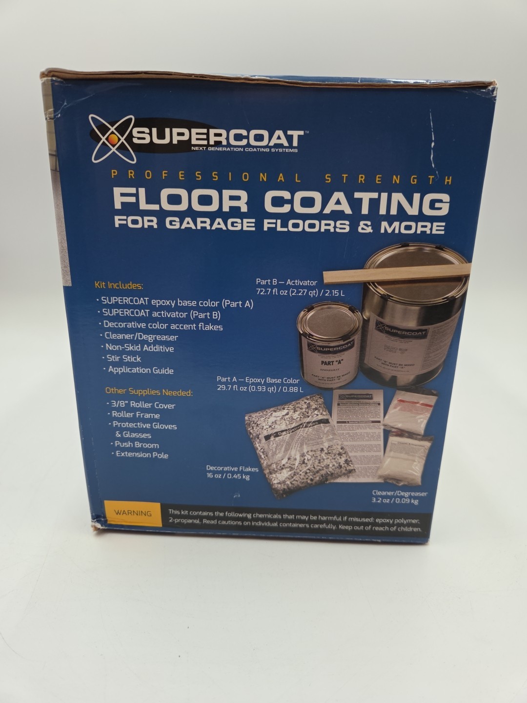 Supercoat Professional Strength Floor Coating (Slate Gray) For Garage Floors