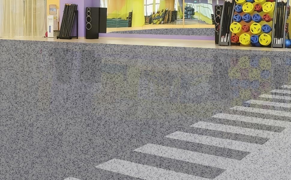 Epoxy Colored Sand Floor Paint – 35oz for Interior/Exterior Use, Sesame Gray