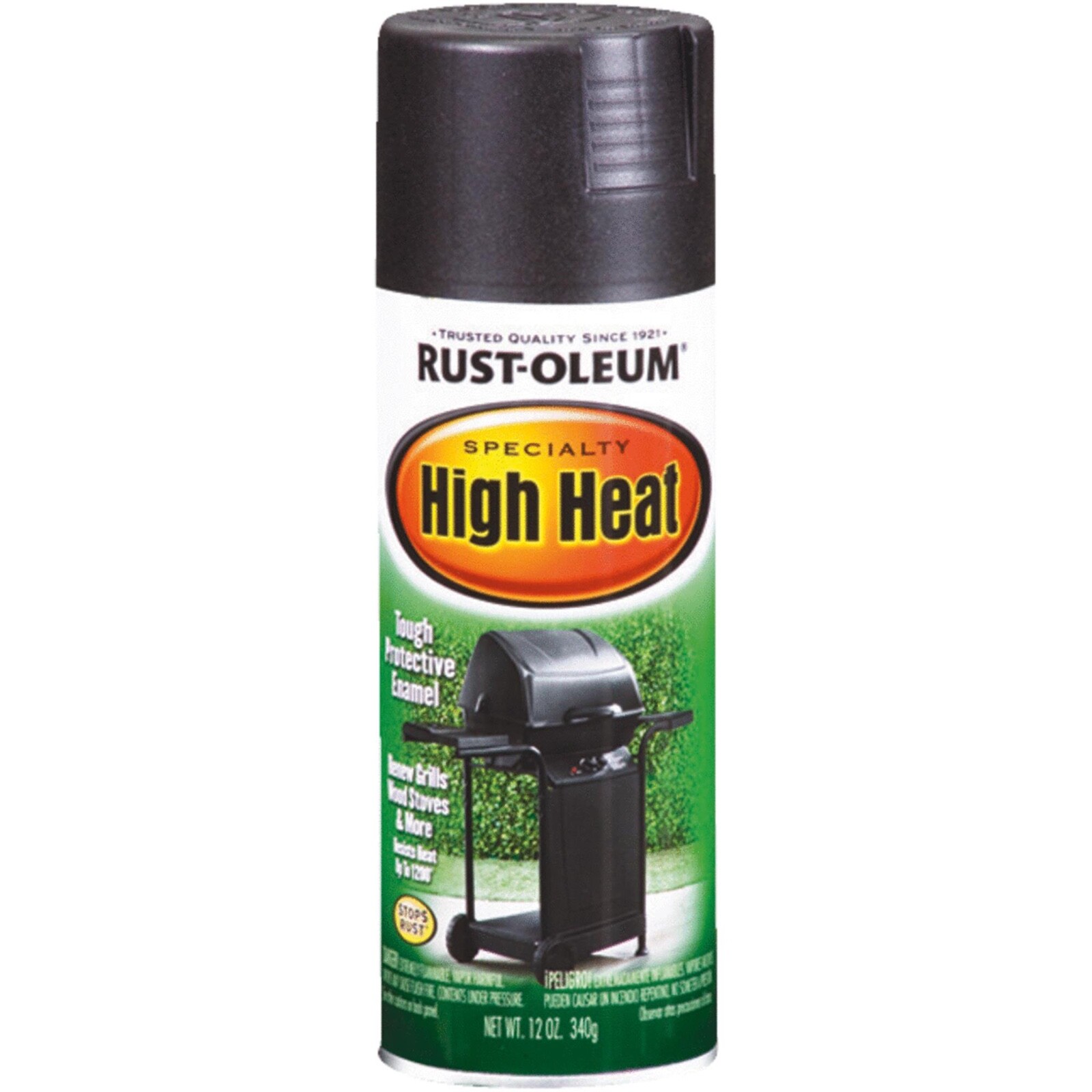 Rust-Oleum Specialty High Heat Spray Paint, BBQ Grill Black, 12 Oz.