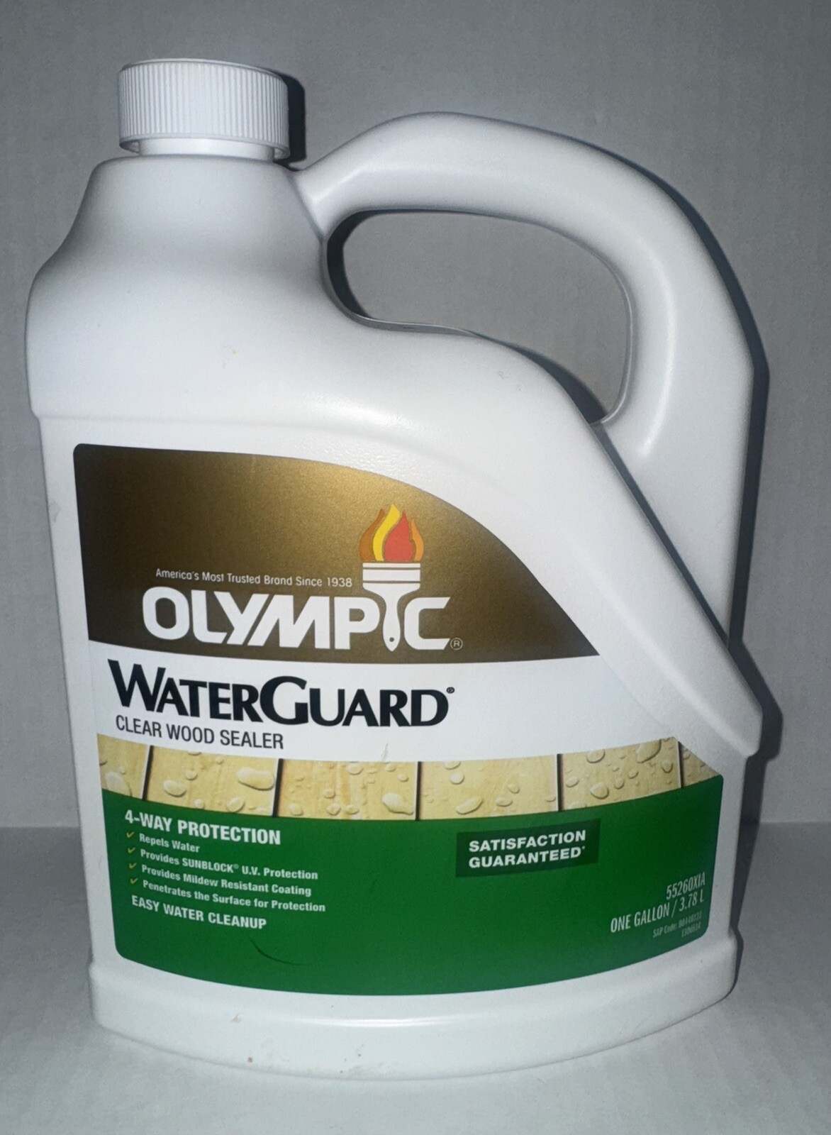 Olympic WaterGuard Clear Wood Sealer 3.78L 4 Way Protection 1 Gal 55260XIA