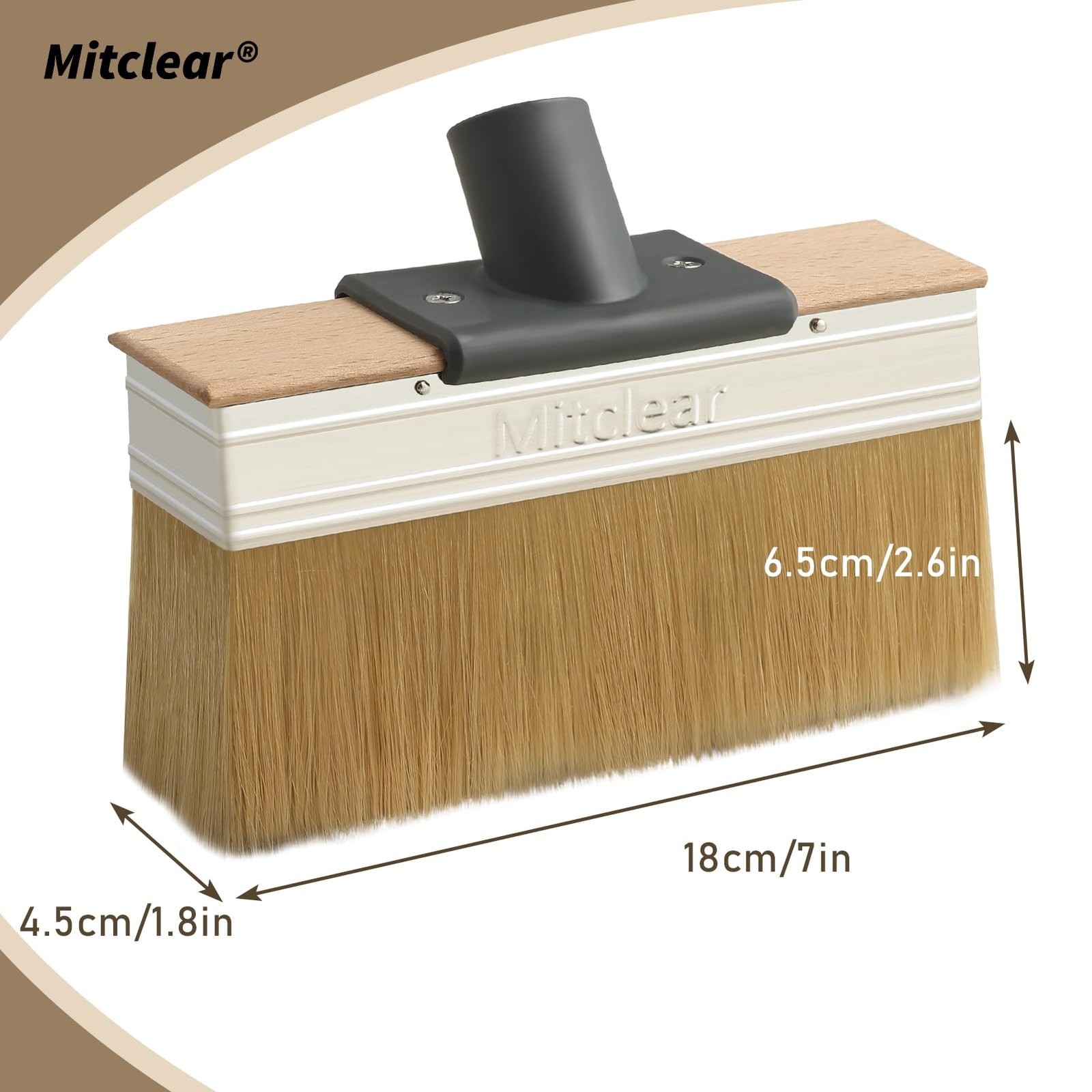 Mitclear Deck Stain Applicator Brush Replacement(2 Sets), 7IN Wide Deck Paint…