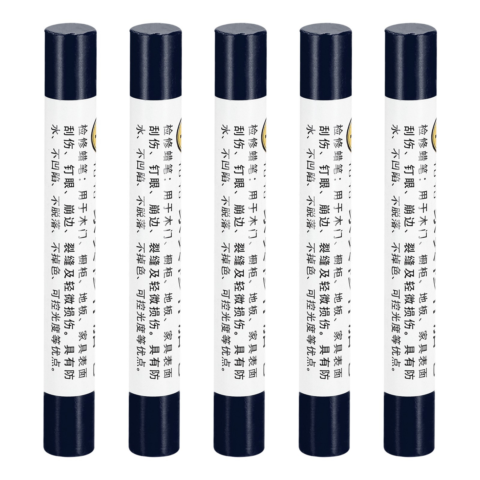 5Pcs Furniture Repair Crayons Wax Filler Stick Touch Up Pen Marker Dark Blue