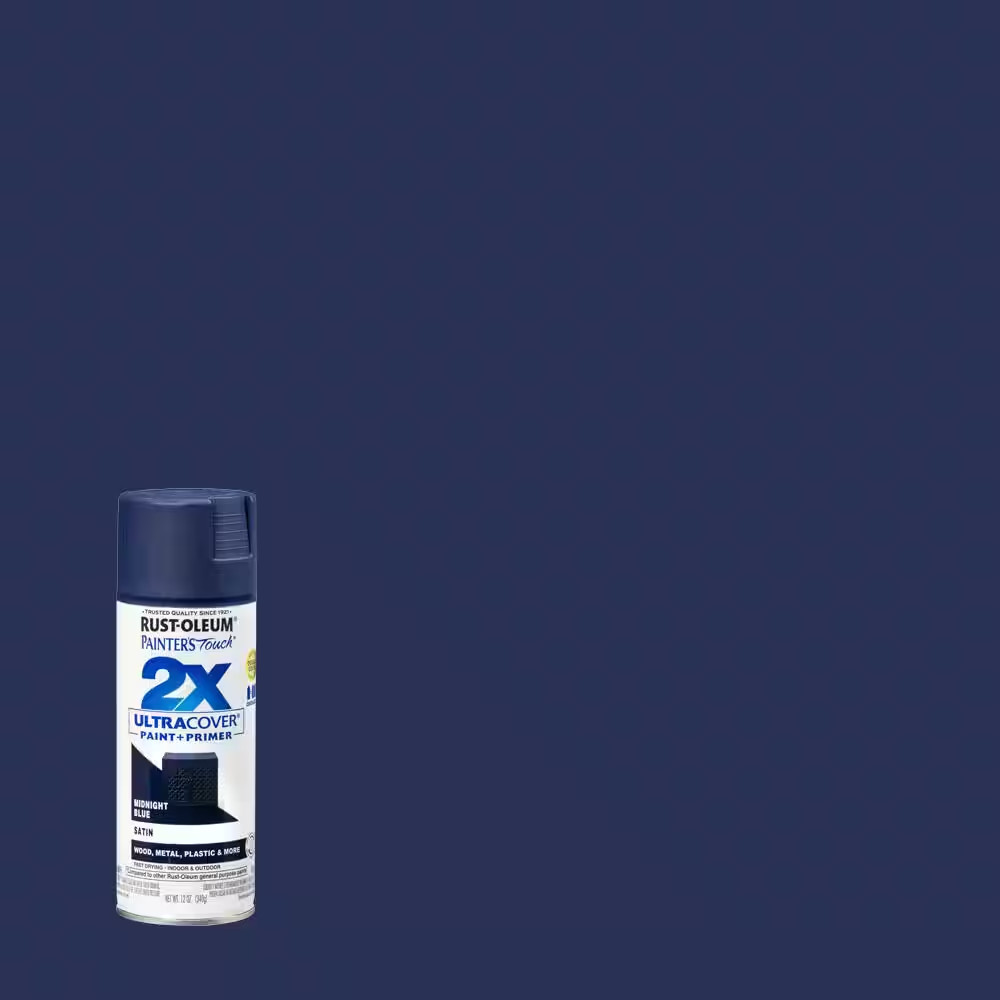 12 Oz. Satin Midnight Blue General Purpose Spray Paint (6-Pack) Free Shipping Ne