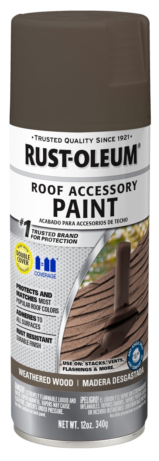 Rust Oleum Weathered Wood Paint 12 Ounce Exterior Oil Based Roof Accessory Paint