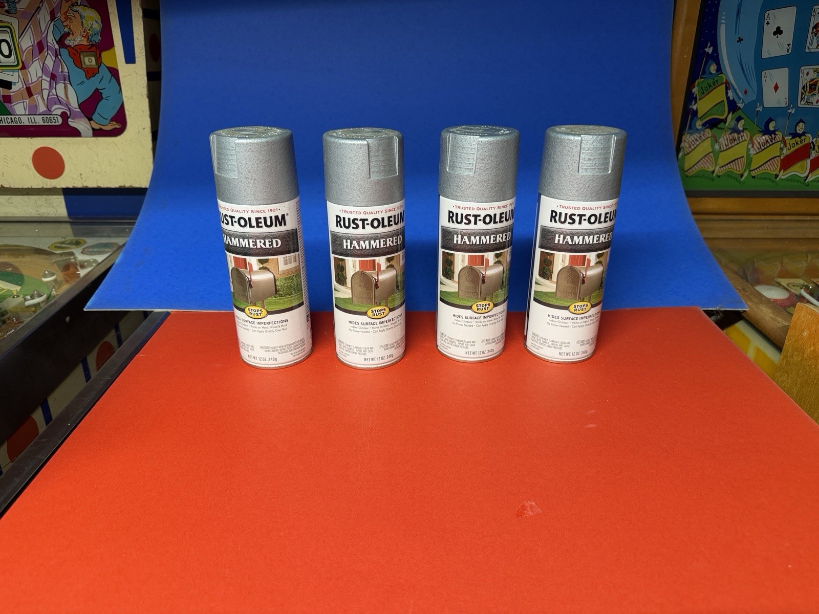 Discontinued RUST-OLEUM Hammered 7212 Light Blue 12 oz Spray Paint