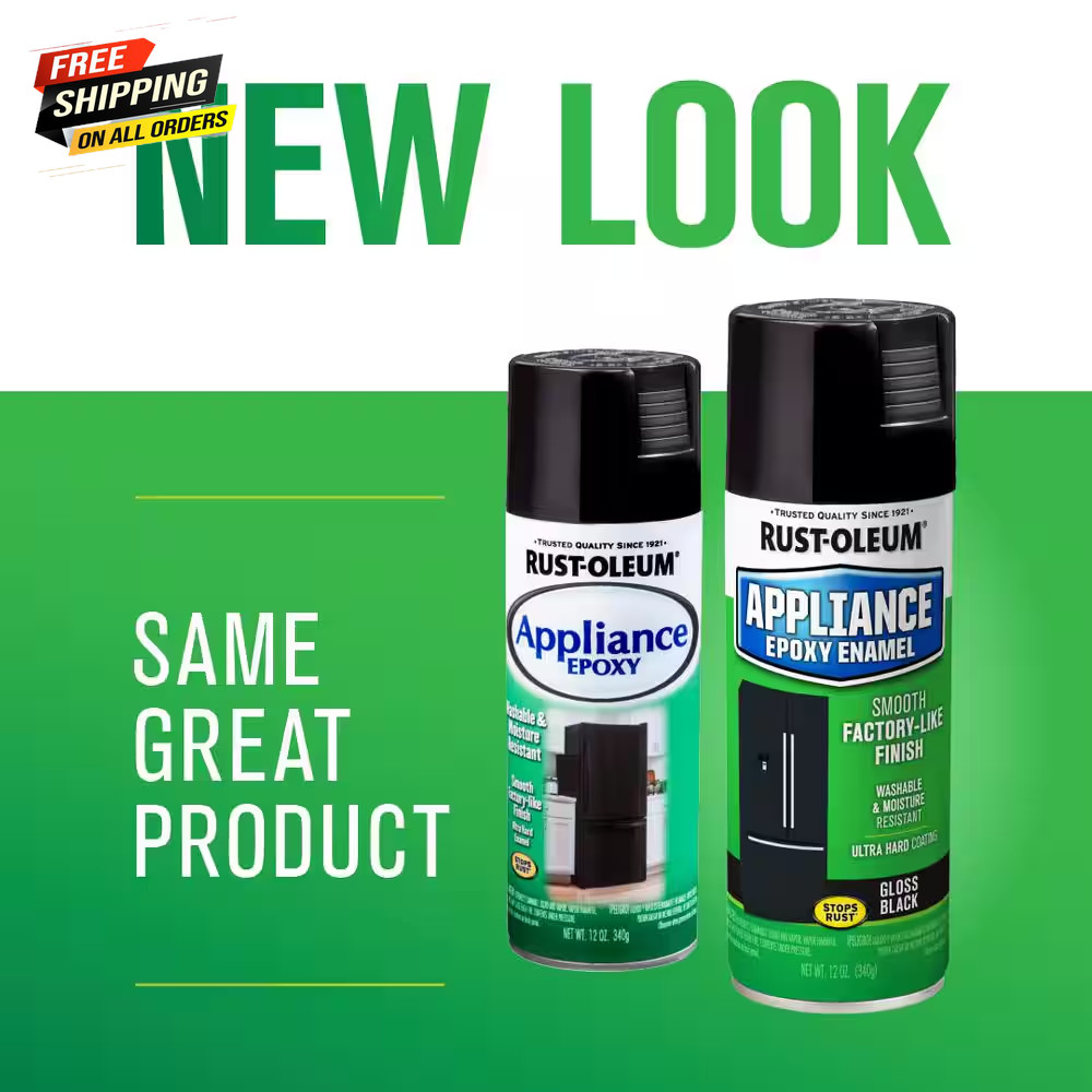 Rust-Oleum Appliance Paint Epoxy in Black Gloss (6 pack) 12 Oz