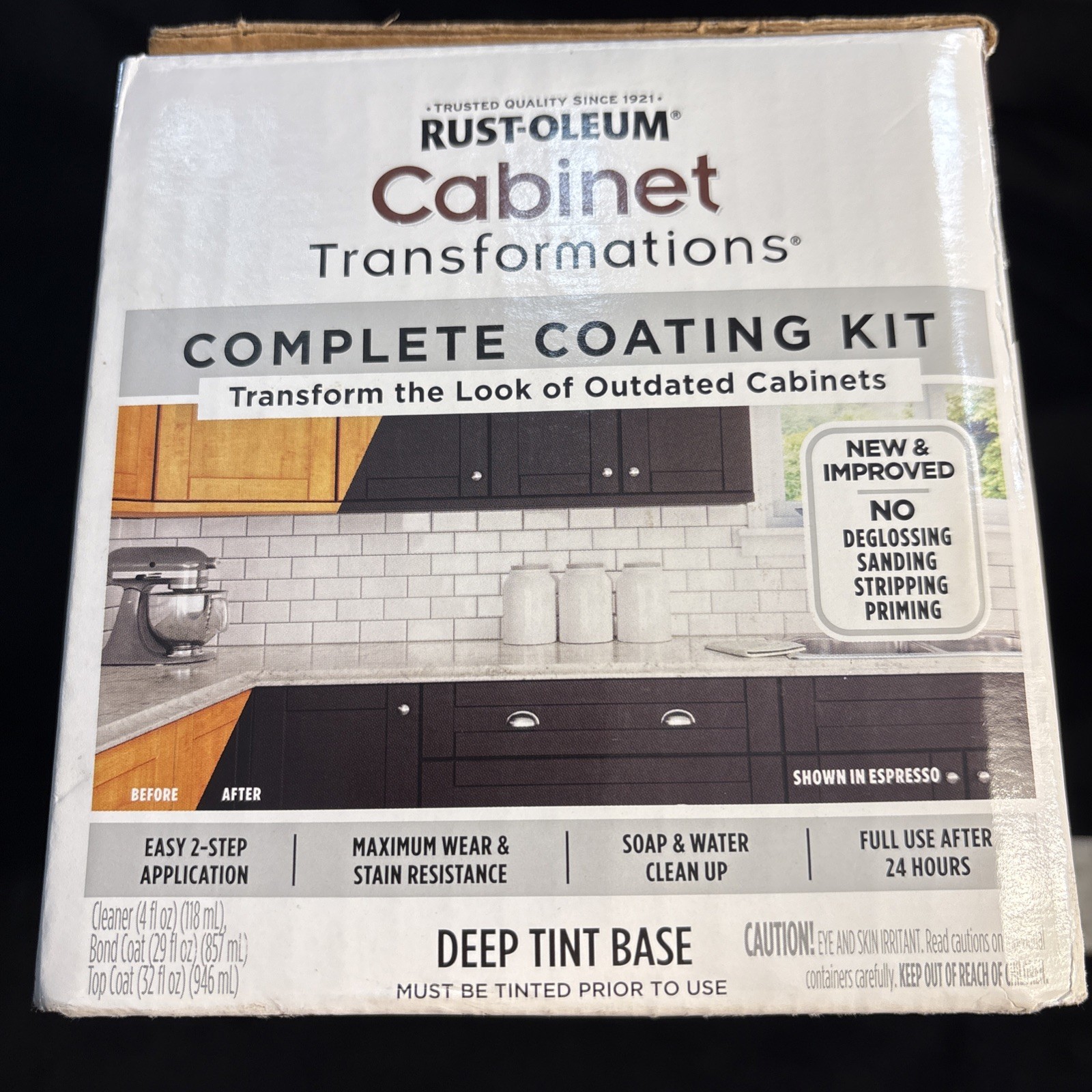 Rust-Oleum Cabinet Transformations Complete Coating Kit 380390 Deep Tint Base