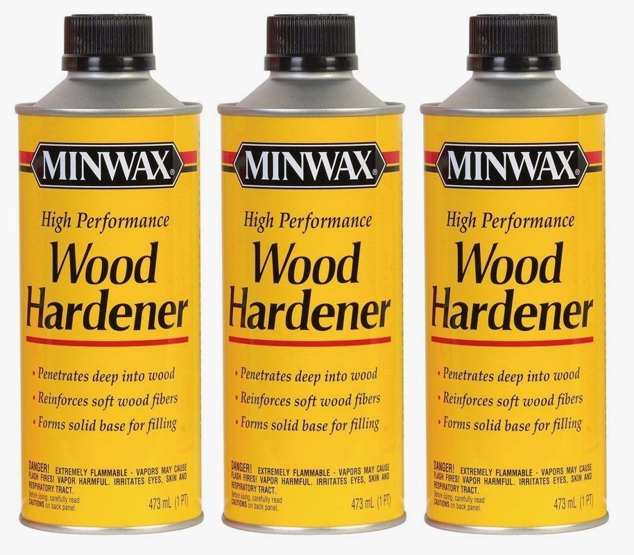 3 ~ MINWAX WOOD HARDENER High Performance Strengthens Seals Rotting Wood 1 pt
