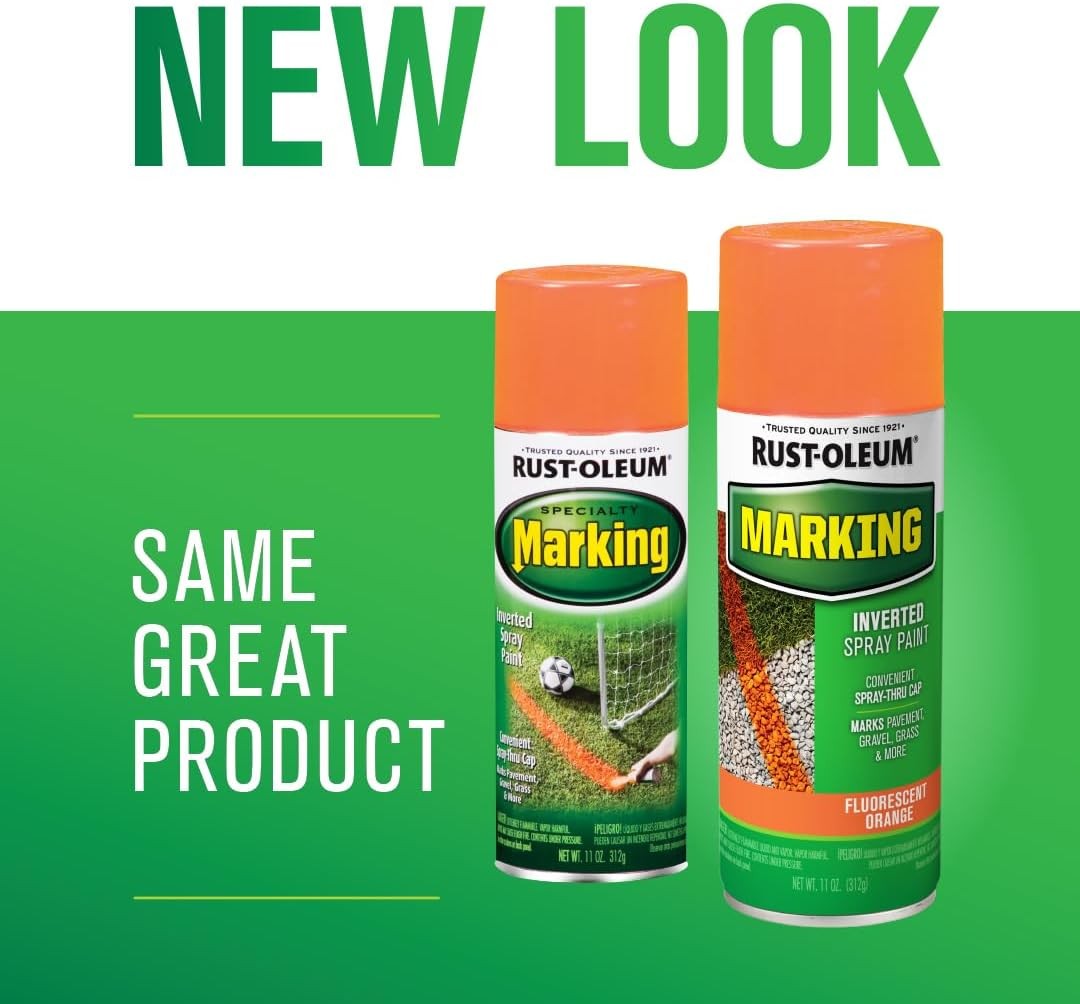 Rust Oleum Fluorescent Orange Marking Spray Paint 11 Ounce Pack Of 1