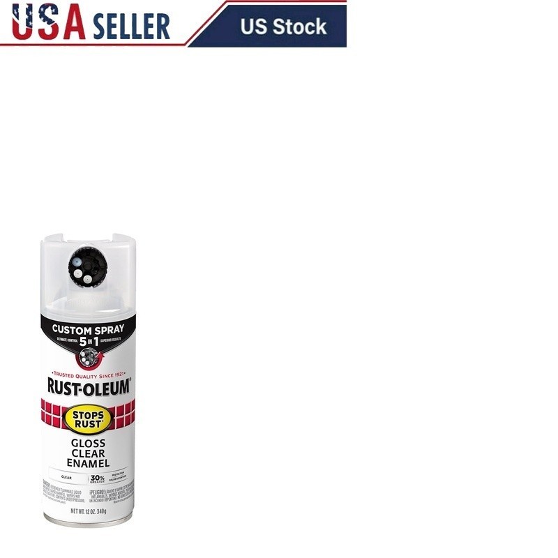Clear Spray Paint 5 in 1 Adjustable Nozzle 12 oz 6 Pack Corrosion Resistant New