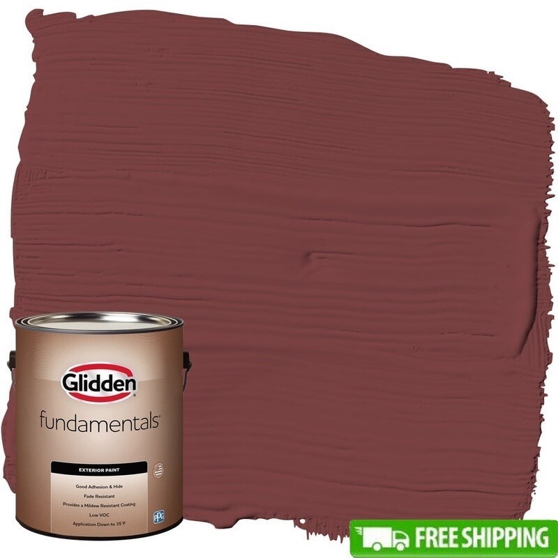 Exterior Paint Low VOC Mildew Resistant Quick Drying Flat Finish 1 Gal New