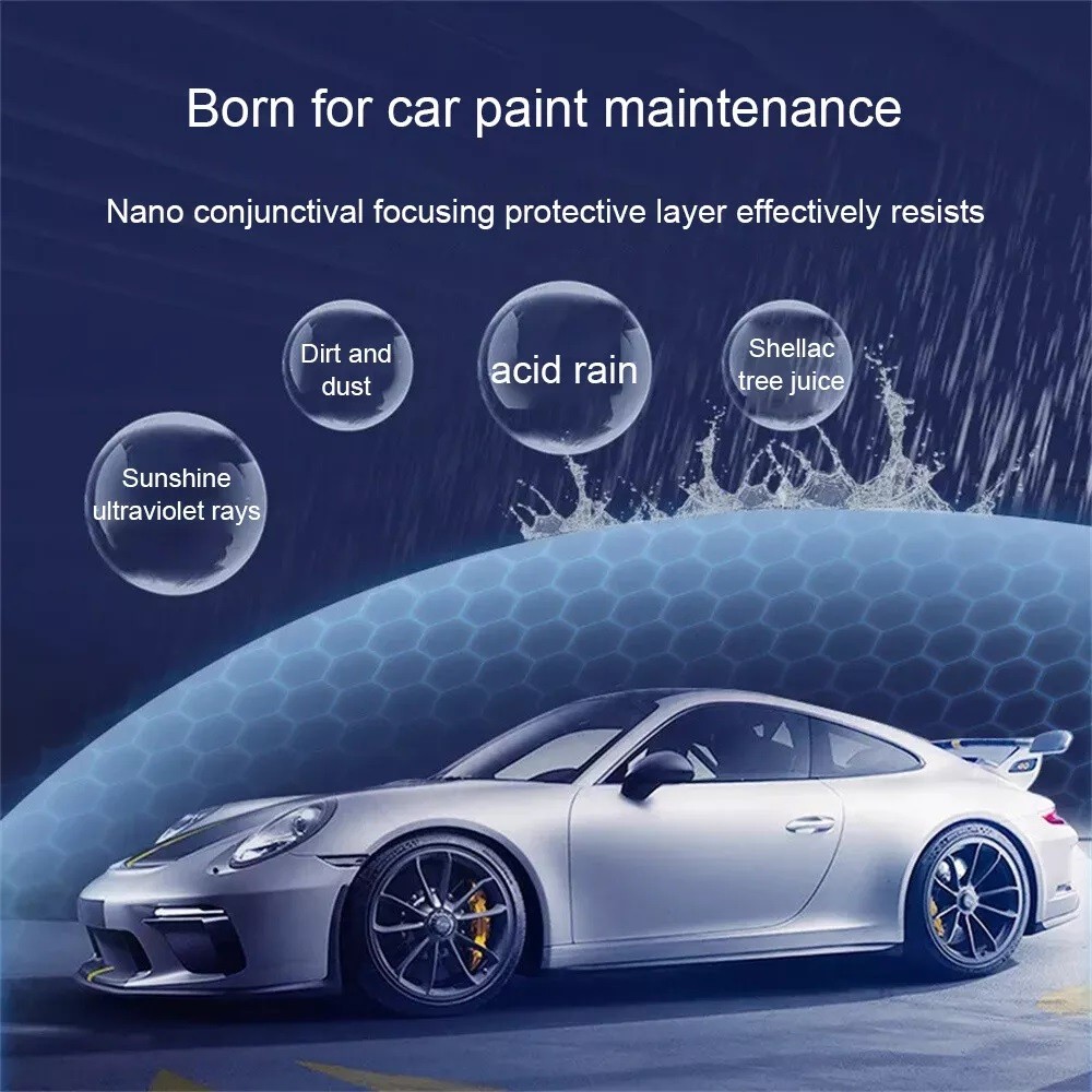 500ML Set Car Coating Spray Protection Quick Car Wax Polish Motorcycle