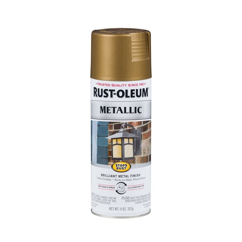 Metallic Enamel Spray Paint 3 Pack Durable Rust Resistant Fast Dry Any Angle New