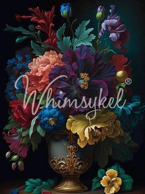 Opulent Arrangement | Decoupage Tissue Paper | Furniture | Arts & Crafts |
