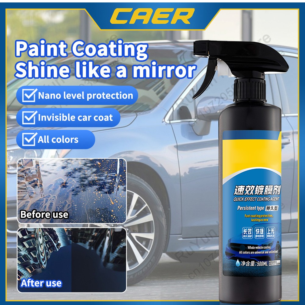500ML Set Car Coating Spray Protection Quick Car Wax Polish Motorcycle