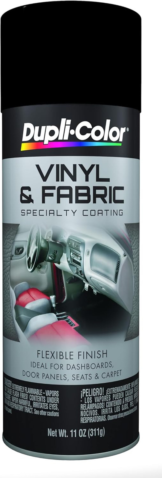 HVP104 Vinyl and Fabric Coating Spray Paint – Gloss Black – 11 Oz Aerosol Can