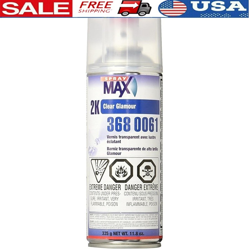 High-Gloss Clear Spray Paint Abrasion Resistant Metal Plastic Use Durable 400ml