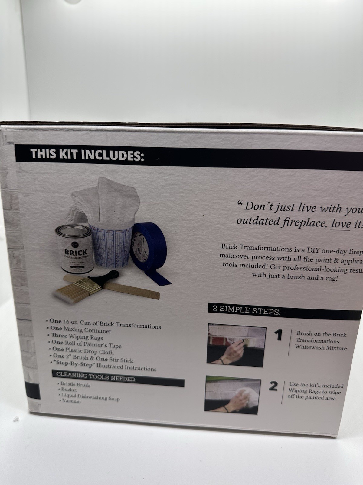 Giani Brick Transformations Kit- Whitewashed Full Sized Kit New Unused!