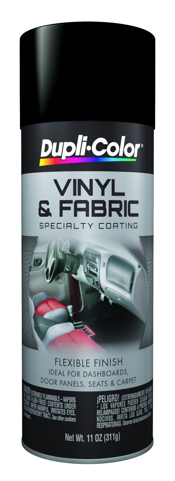 HVP106 Vinyl and Fabric Coating Spray Paint – Flat Black – 11 oz Aerosol Can