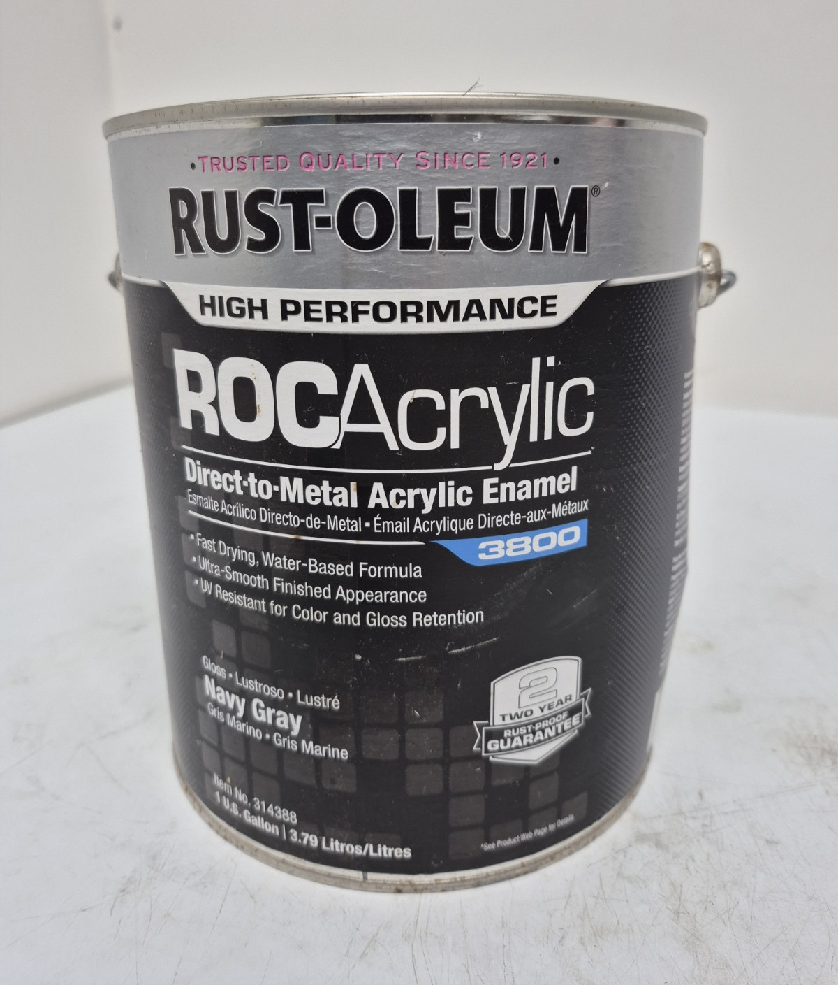 Rust-Oleum 314388 Acrylic Enamel Coating, Navy Gray 1 Gallon