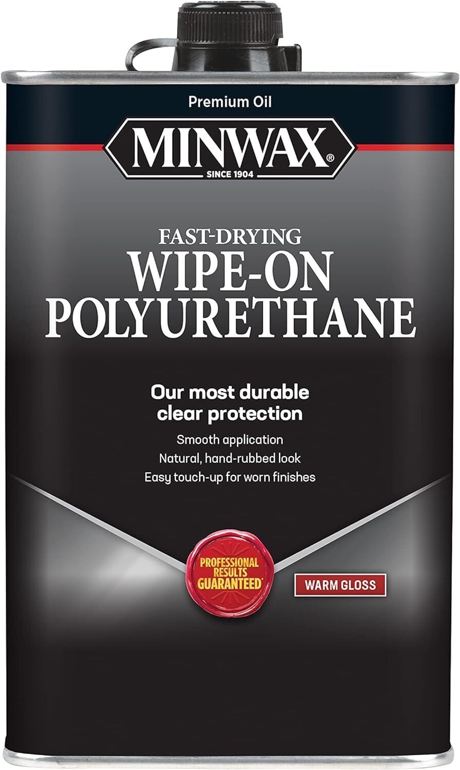 Minwax Company 40900 Wipe On Polyurethane Warm Gloss Clear 1 Pint